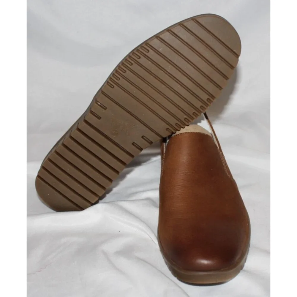 Dansko Women's Linley Burnished Calf Leather Tan Loafers Shoes EU 41‎ US 10.5-11